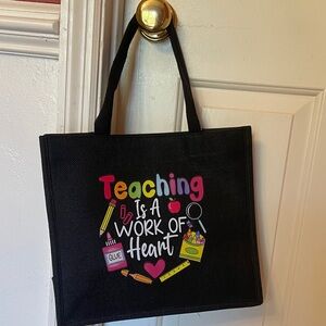 Black Teacher Tote Bag